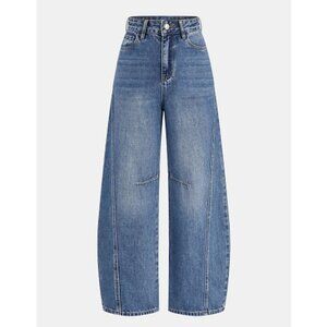 Commense Denim Curved-Leg Jeans NWT, Size M